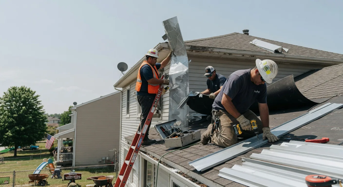 Storm Damage Metal Roof Repair in Berrysburg, PA